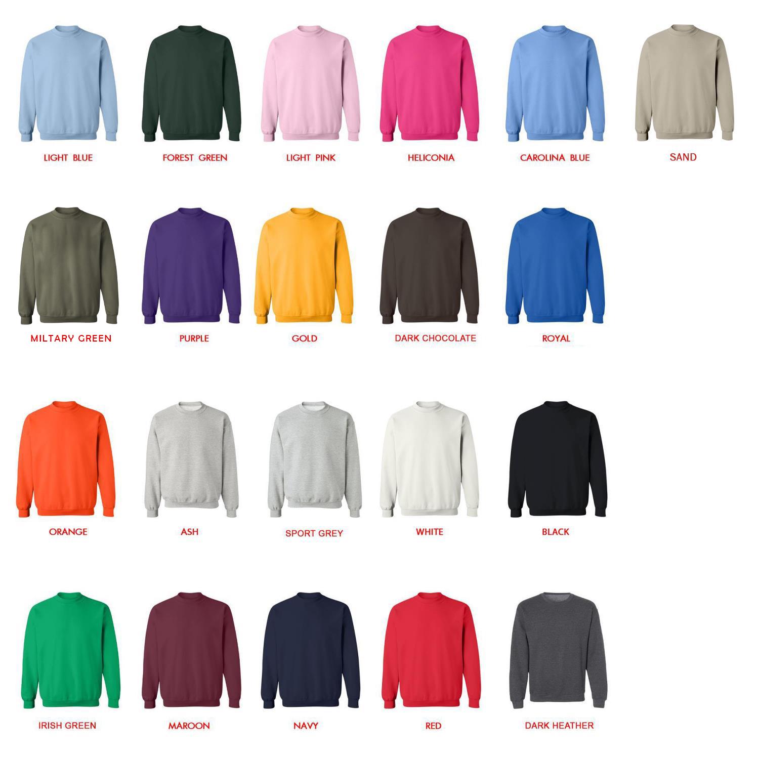 sweatshirt color chart - The Weeknd Shop