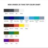 tank top color chart - The Weeknd Shop